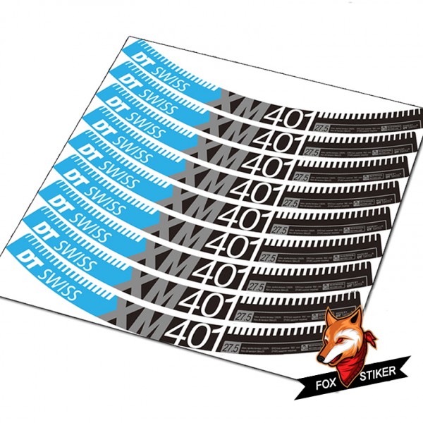 Mountain Bicycle Wheels MTB Rim Decal Stickers for DT SWISS XM401 mtb wheel sticker 